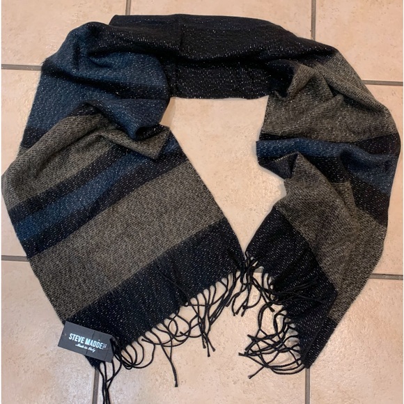 Steve Madden Ombré Stripe Satin Scarf